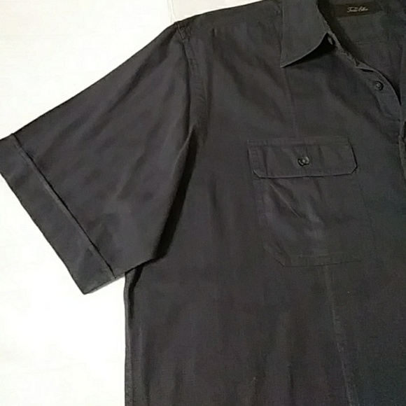 Tasso Elba Men's Button Down Shirt Gray Large - Picture 4 of 6